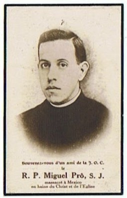 Miguel Pro SJ, ‘friend of the JOC’